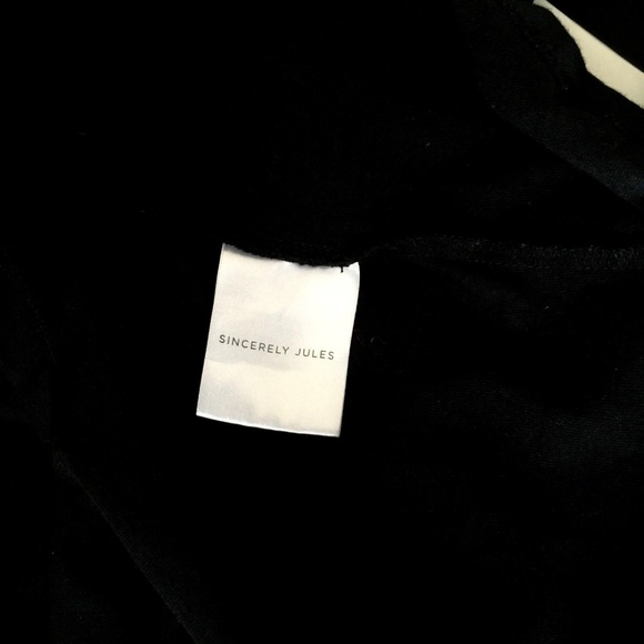 Sincerely Jules Ribbon Tie Black Dress Bow Shift M - Picture 4 of 6